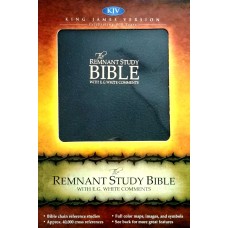 Remnant Study Bible KJV (onyx) Leathersoft Indexed, with E.G White comments